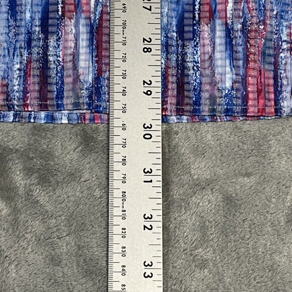 Luchiano Visconti Shirt Mens Med Blue Pattern Long Sleeve Button Up Casual Sport - Picture 12 of 16